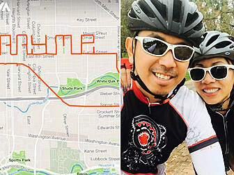 Cyclist Proposes To Girlfriend...
